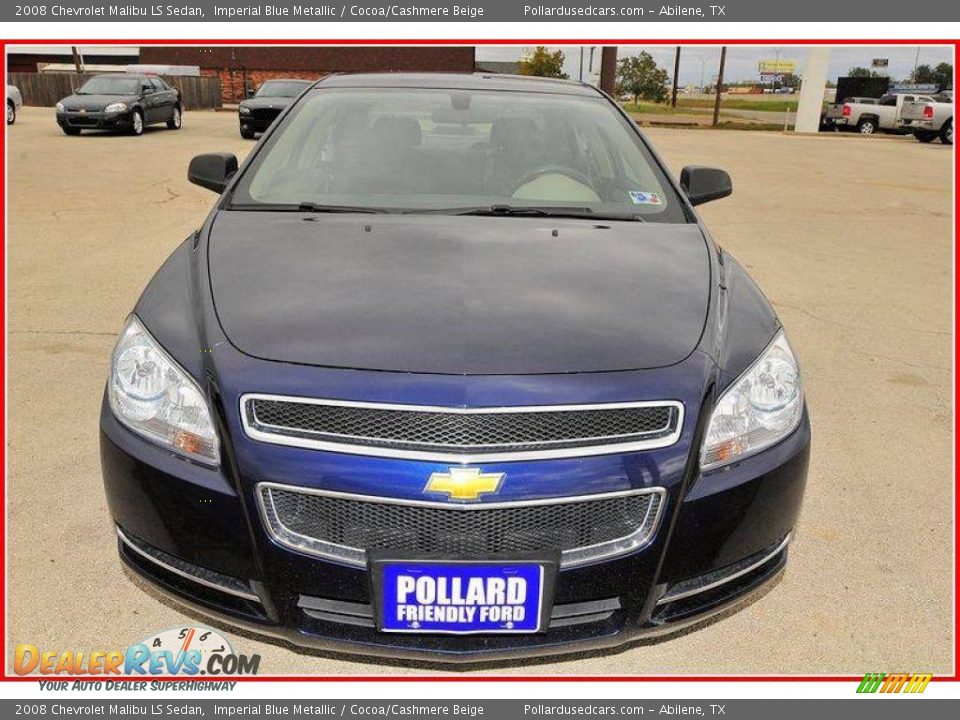 2008 Chevrolet Malibu LS Sedan Imperial Blue Metallic / Cocoa/Cashmere Beige Photo #10