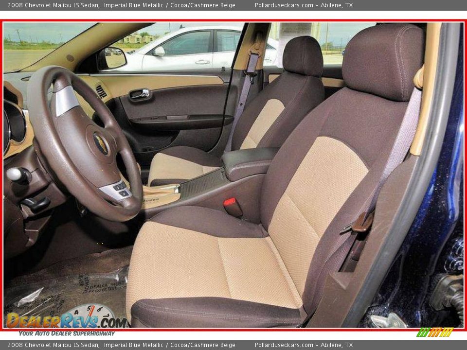 2008 Chevrolet Malibu LS Sedan Imperial Blue Metallic / Cocoa/Cashmere Beige Photo #12