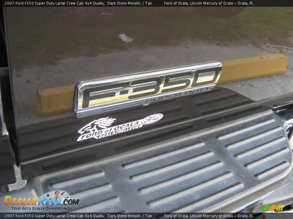2007 Ford F350 Super Duty Lariat Crew Cab 4x4 Dually Dark Stone Metallic / Tan Photo #10