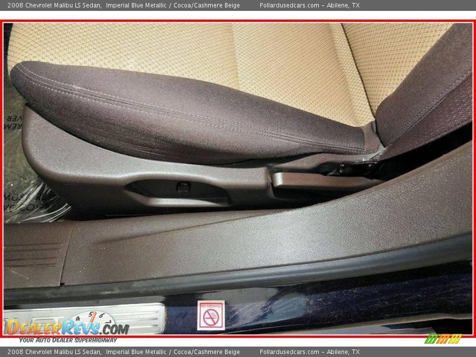 2008 Chevrolet Malibu LS Sedan Imperial Blue Metallic / Cocoa/Cashmere Beige Photo #13
