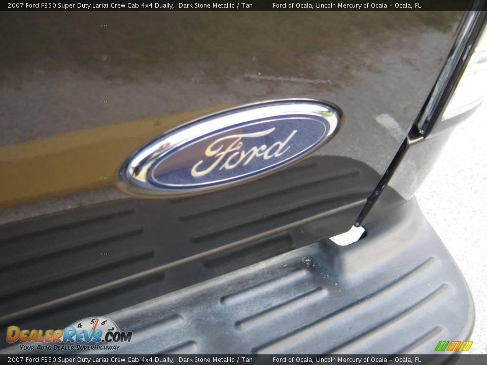 2007 Ford F350 Super Duty Lariat Crew Cab 4x4 Dually Dark Stone Metallic / Tan Photo #11