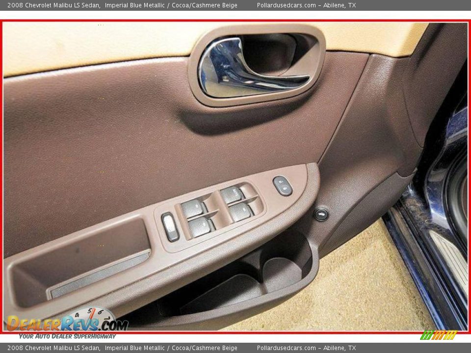 2008 Chevrolet Malibu LS Sedan Imperial Blue Metallic / Cocoa/Cashmere Beige Photo #14