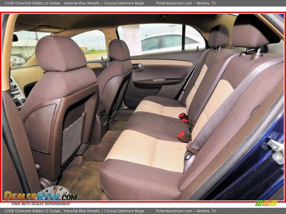 2008 Chevrolet Malibu LS Sedan Imperial Blue Metallic / Cocoa/Cashmere Beige Photo #16