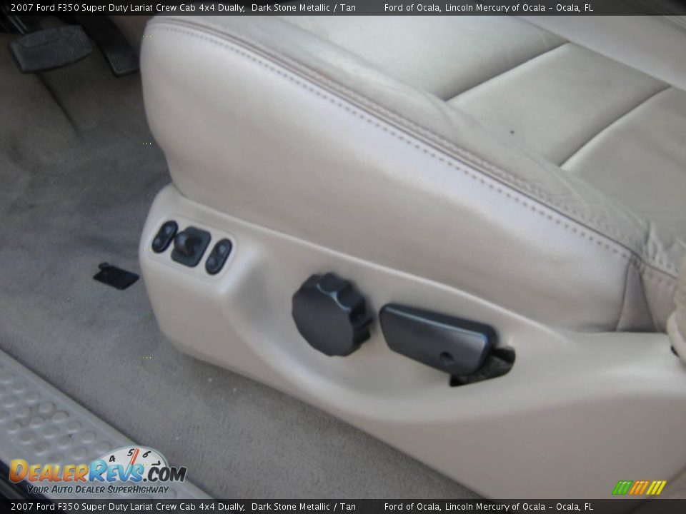 2007 Ford F350 Super Duty Lariat Crew Cab 4x4 Dually Dark Stone Metallic / Tan Photo #16