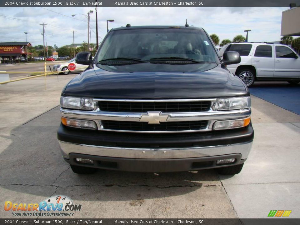 2004 Chevrolet Suburban 1500 Black / Tan/Neutral Photo #3