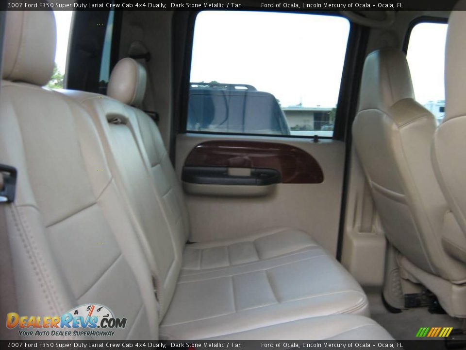 2007 Ford F350 Super Duty Lariat Crew Cab 4x4 Dually Dark Stone Metallic / Tan Photo #19