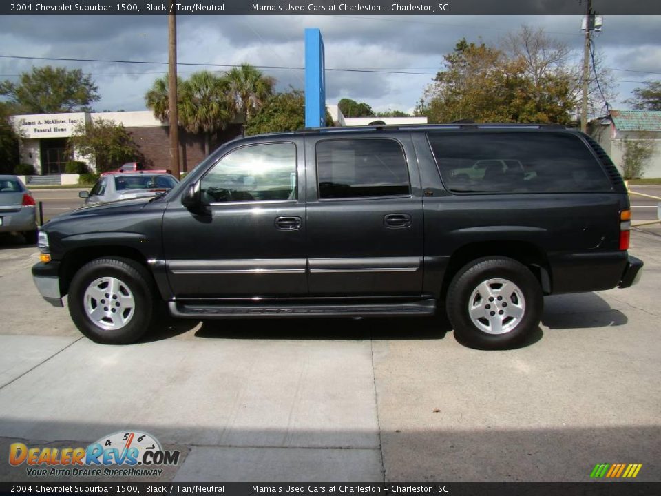 2004 Chevrolet Suburban 1500 Black / Tan/Neutral Photo #5