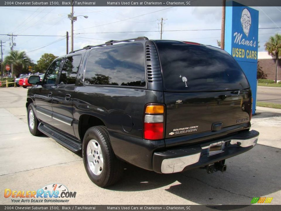 2004 Chevrolet Suburban 1500 Black / Tan/Neutral Photo #6