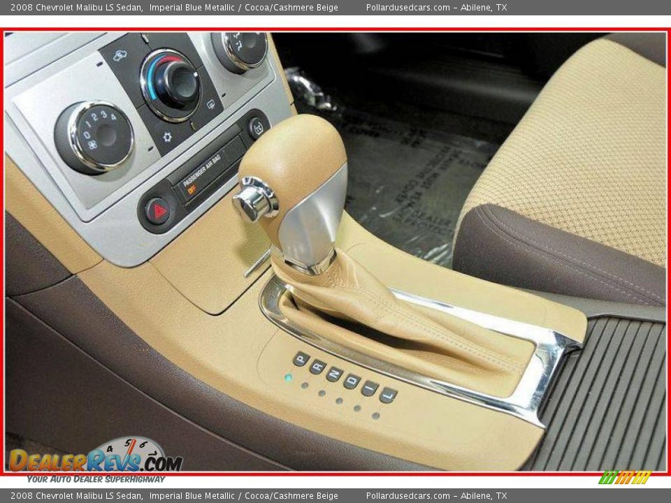 2008 Chevrolet Malibu LS Sedan Imperial Blue Metallic / Cocoa/Cashmere Beige Photo #22
