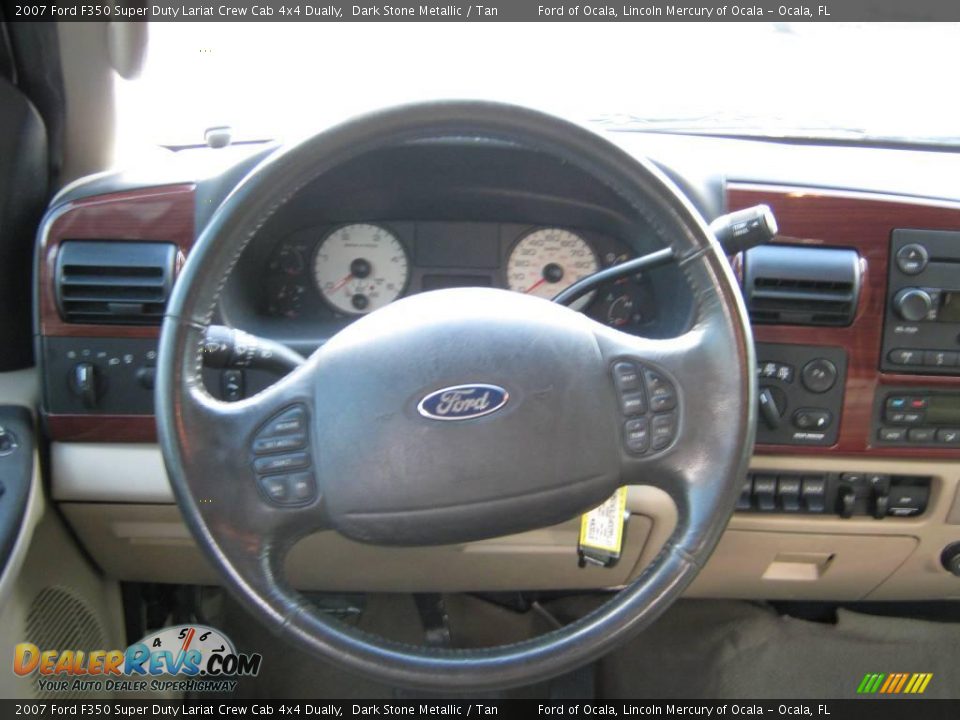 2007 Ford F350 Super Duty Lariat Crew Cab 4x4 Dually Dark Stone Metallic / Tan Photo #21