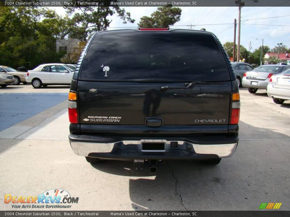 2004 Chevrolet Suburban 1500 Black / Tan/Neutral Photo #7