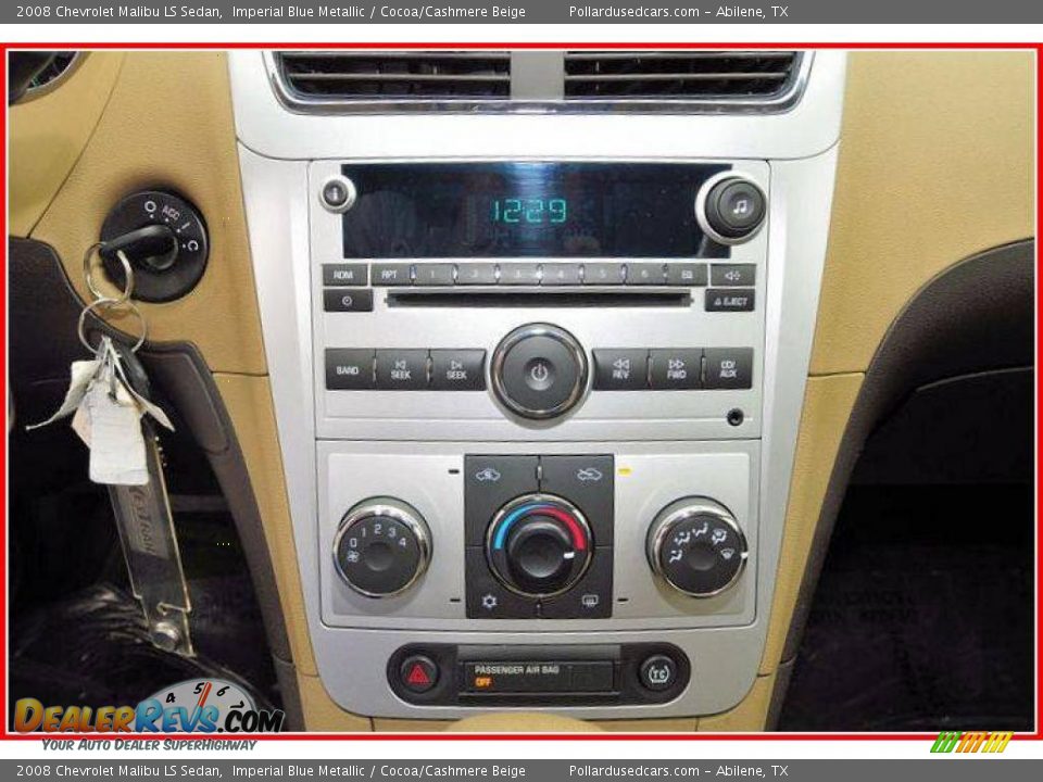 2008 Chevrolet Malibu LS Sedan Imperial Blue Metallic / Cocoa/Cashmere Beige Photo #23