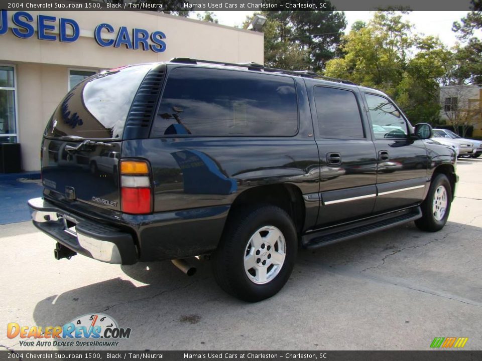 2004 Chevrolet Suburban 1500 Black / Tan/Neutral Photo #8