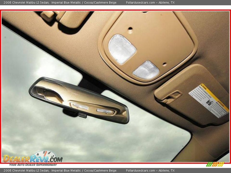 2008 Chevrolet Malibu LS Sedan Imperial Blue Metallic / Cocoa/Cashmere Beige Photo #24