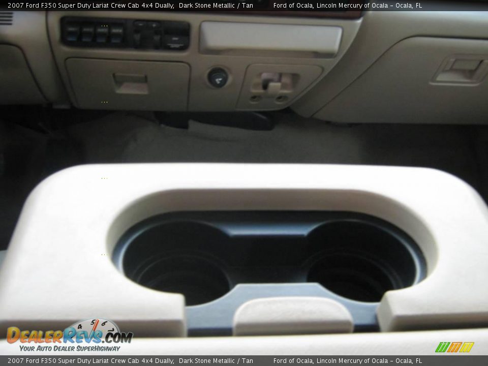 2007 Ford F350 Super Duty Lariat Crew Cab 4x4 Dually Dark Stone Metallic / Tan Photo #23