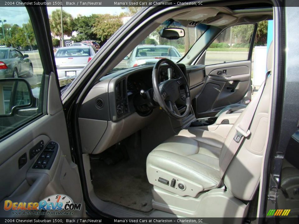 2004 Chevrolet Suburban 1500 Black / Tan/Neutral Photo #9