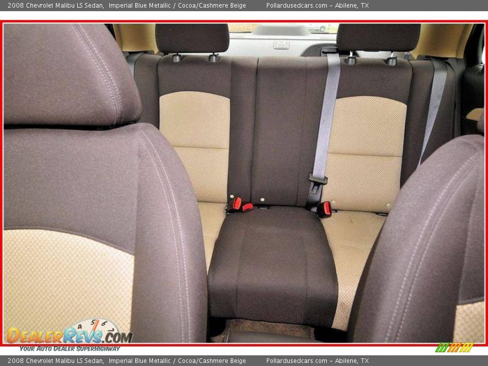 2008 Chevrolet Malibu LS Sedan Imperial Blue Metallic / Cocoa/Cashmere Beige Photo #25