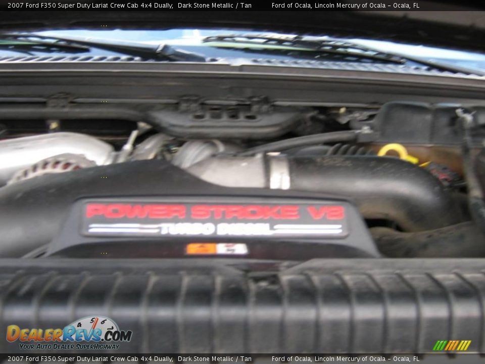 2007 Ford F350 Super Duty Lariat Crew Cab 4x4 Dually Dark Stone Metallic / Tan Photo #28