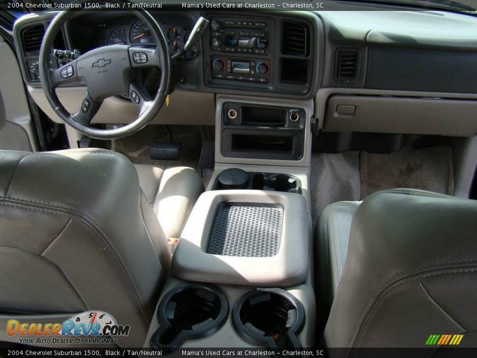 2004 Chevrolet Suburban 1500 Black / Tan/Neutral Photo #14