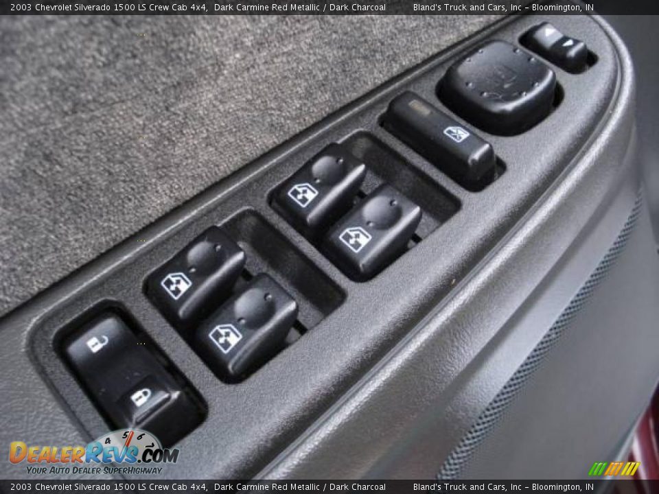 2003 Chevrolet Silverado 1500 LS Crew Cab 4x4 Dark Carmine Red Metallic / Dark Charcoal Photo #11