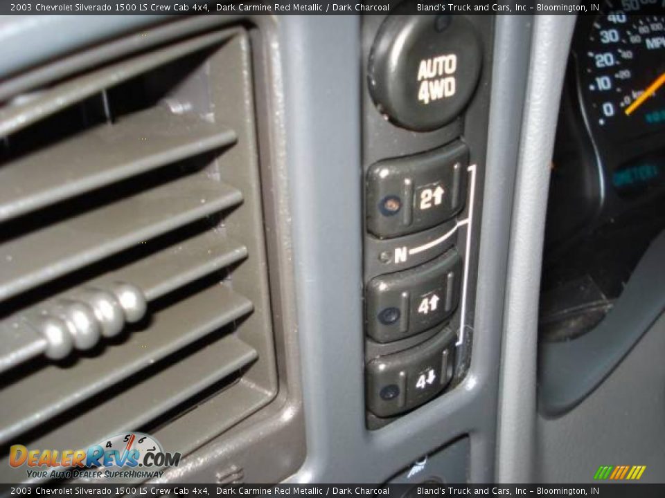 2003 Chevrolet Silverado 1500 LS Crew Cab 4x4 Dark Carmine Red Metallic / Dark Charcoal Photo #12