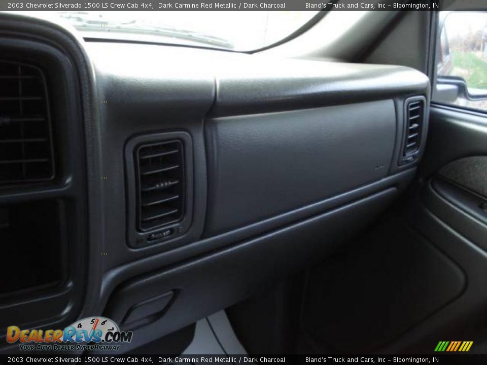 2003 Chevrolet Silverado 1500 LS Crew Cab 4x4 Dark Carmine Red Metallic / Dark Charcoal Photo #15