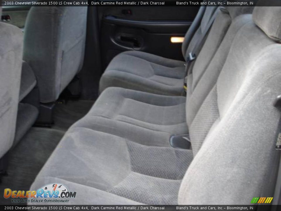 2003 Chevrolet Silverado 1500 LS Crew Cab 4x4 Dark Carmine Red Metallic / Dark Charcoal Photo #18
