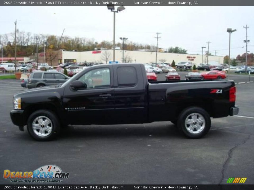 2008 Chevrolet Silverado 1500 LT Extended Cab 4x4 Black / Dark Titanium Photo #6