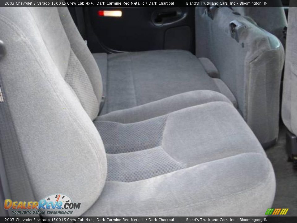 2003 Chevrolet Silverado 1500 LS Crew Cab 4x4 Dark Carmine Red Metallic / Dark Charcoal Photo #20