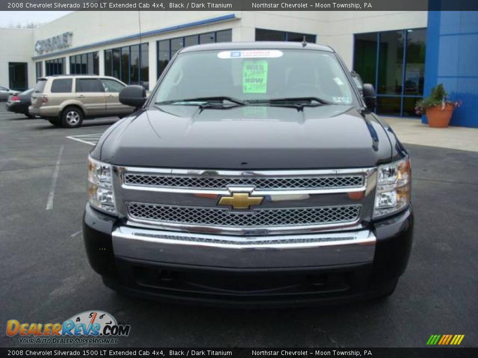 2008 Chevrolet Silverado 1500 LT Extended Cab 4x4 Black / Dark Titanium Photo #8