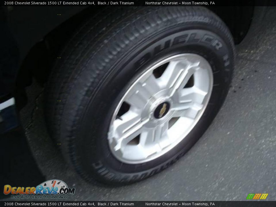 2008 Chevrolet Silverado 1500 LT Extended Cab 4x4 Black / Dark Titanium Photo #9