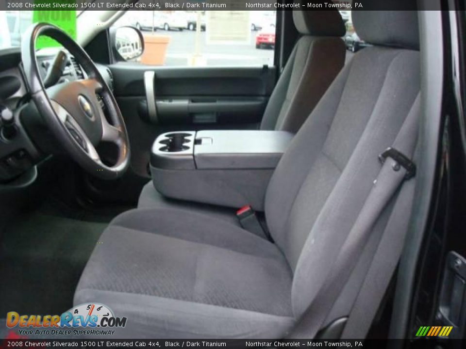 2008 Chevrolet Silverado 1500 LT Extended Cab 4x4 Black / Dark Titanium Photo #10