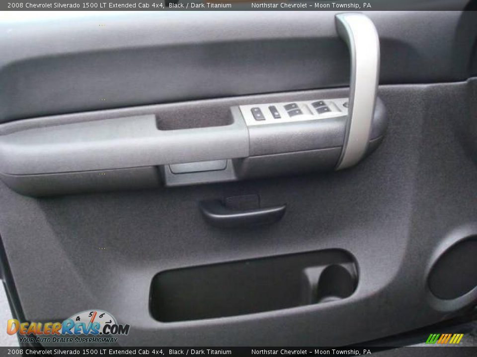 2008 Chevrolet Silverado 1500 LT Extended Cab 4x4 Black / Dark Titanium Photo #13
