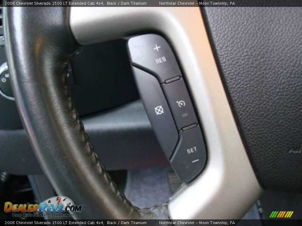 2008 Chevrolet Silverado 1500 LT Extended Cab 4x4 Black / Dark Titanium Photo #15