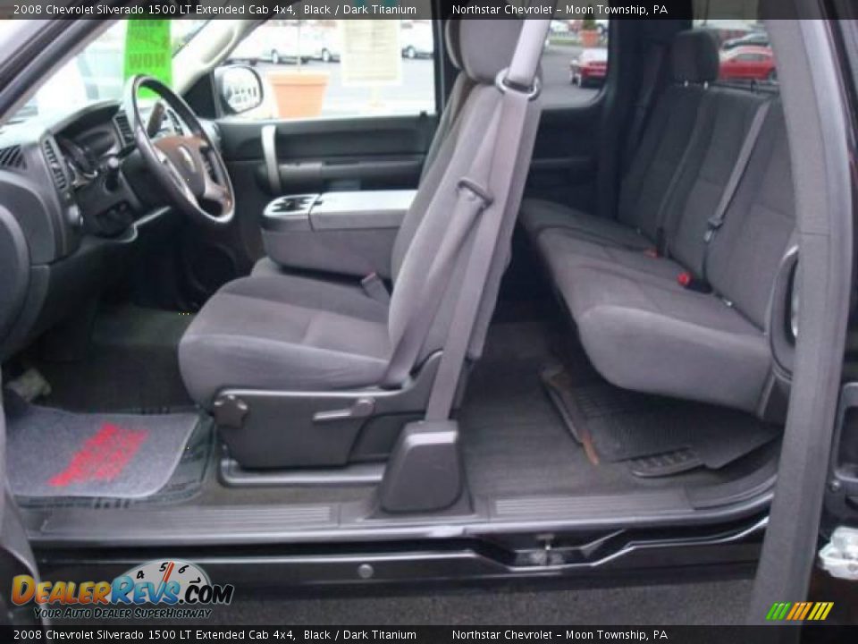 2008 Chevrolet Silverado 1500 LT Extended Cab 4x4 Black / Dark Titanium Photo #16