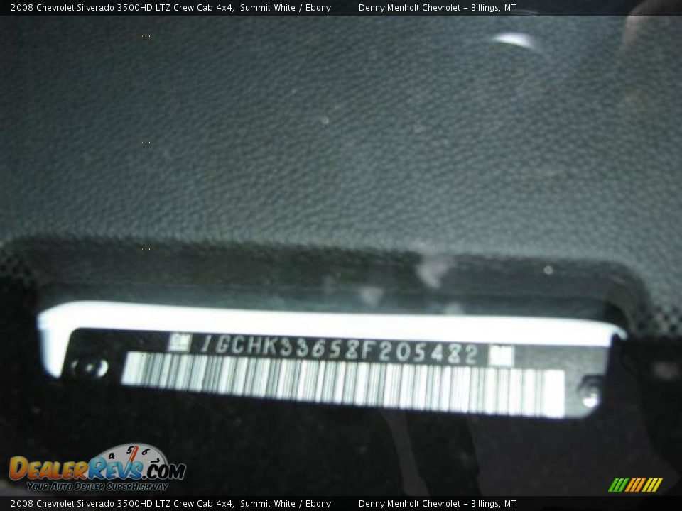 2008 Chevrolet Silverado 3500HD LTZ Crew Cab 4x4 Summit White / Ebony Photo #2