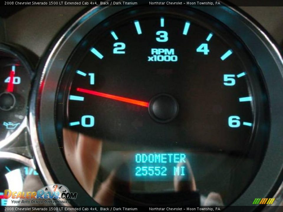 2008 Chevrolet Silverado 1500 LT Extended Cab 4x4 Black / Dark Titanium Photo #20