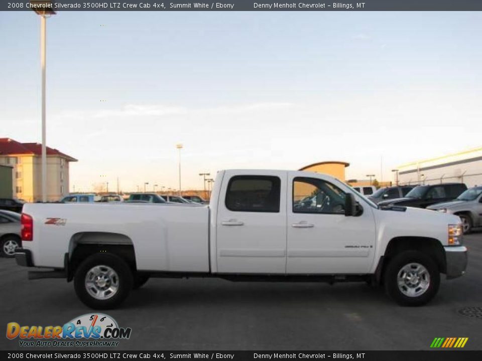2008 Chevrolet Silverado 3500HD LTZ Crew Cab 4x4 Summit White / Ebony Photo #6