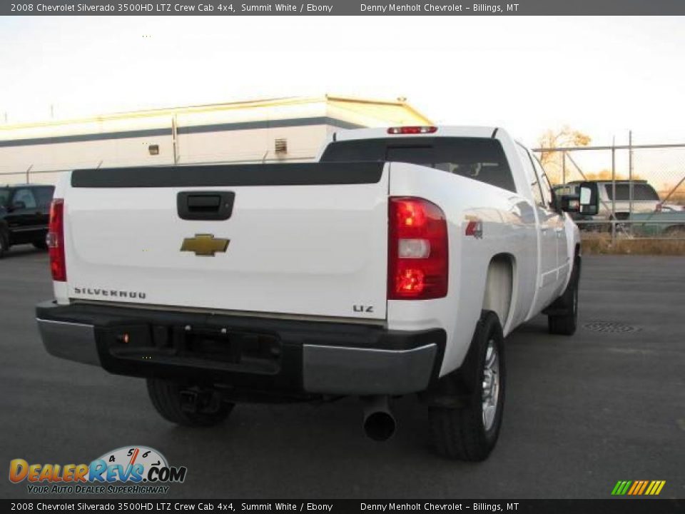 2008 Chevrolet Silverado 3500HD LTZ Crew Cab 4x4 Summit White / Ebony Photo #7