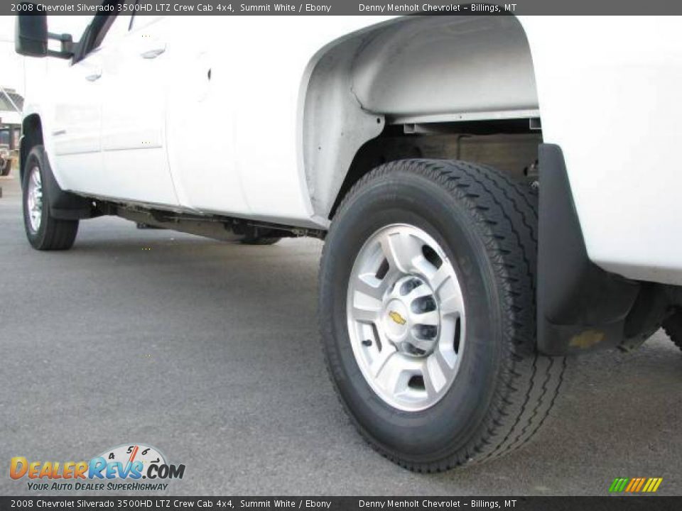 2008 Chevrolet Silverado 3500HD LTZ Crew Cab 4x4 Summit White / Ebony Photo #10