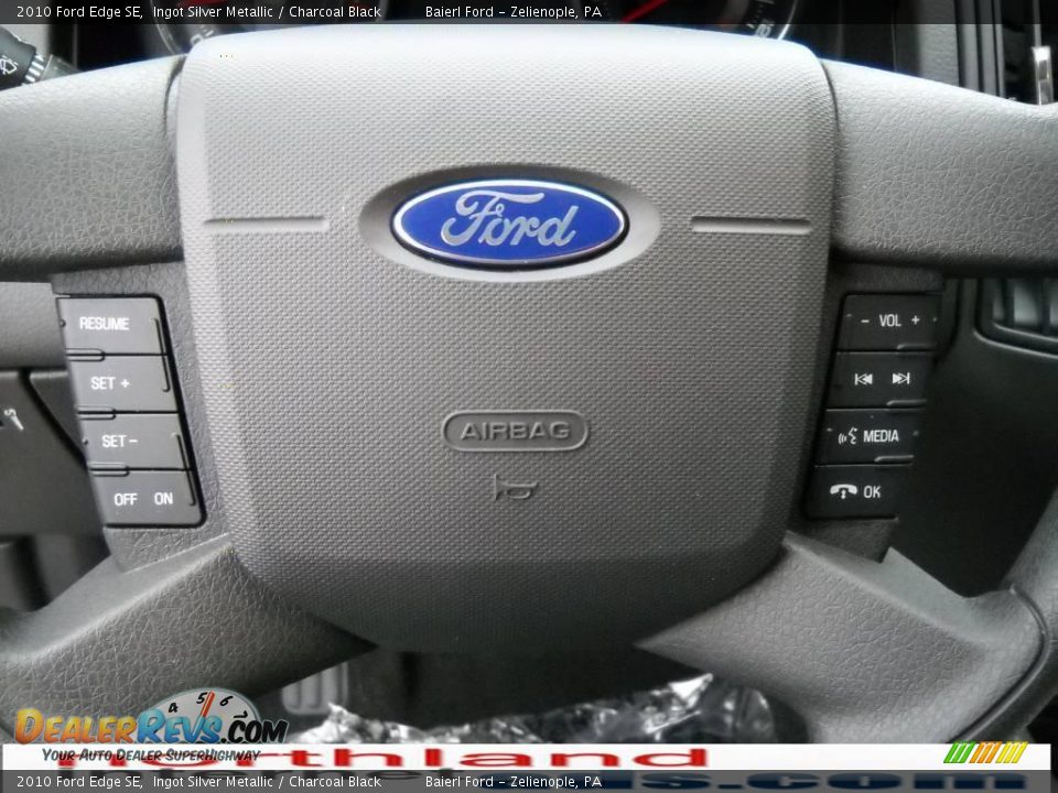 2010 Ford Edge SE Ingot Silver Metallic / Charcoal Black Photo #19