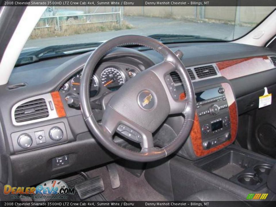 2008 Chevrolet Silverado 3500HD LTZ Crew Cab 4x4 Summit White / Ebony Photo #14