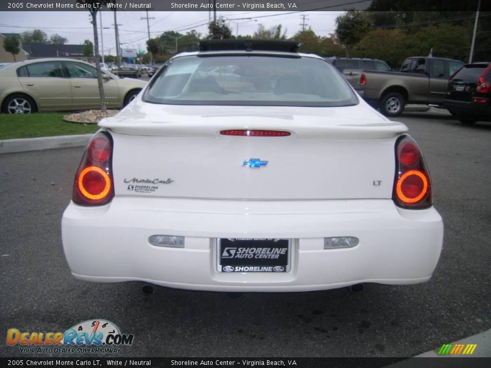 2005 Chevrolet Monte Carlo LT White / Neutral Photo #5