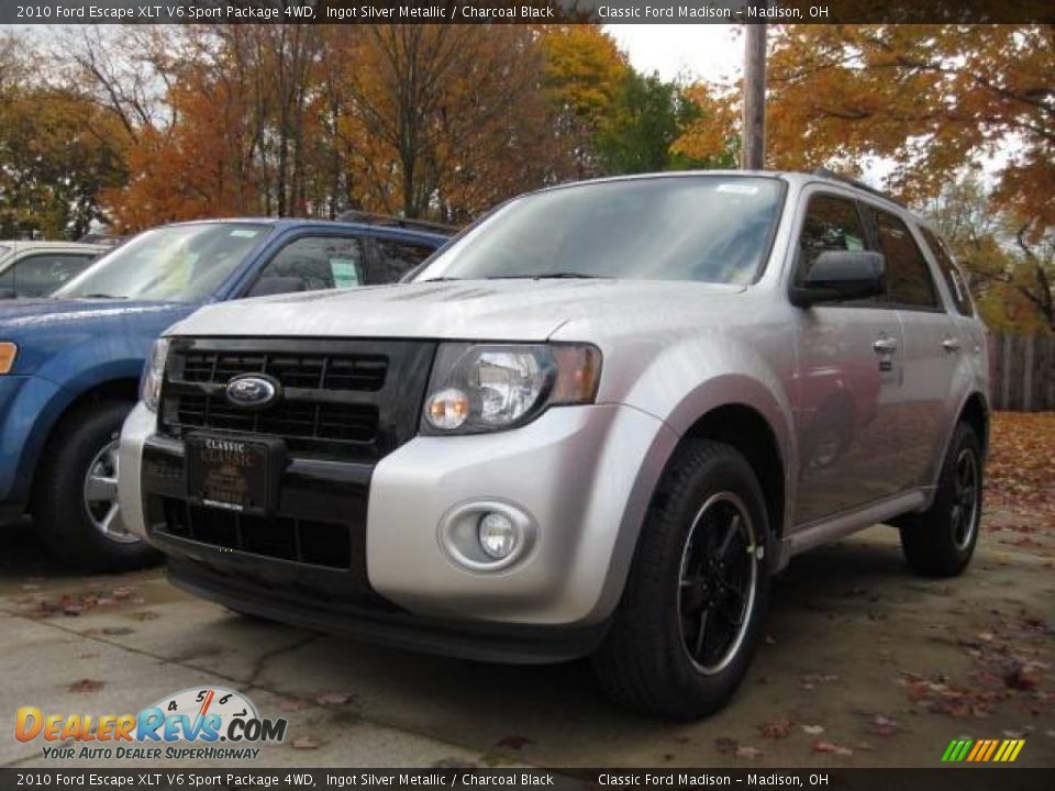 2010 Ford Escape XLT V6 Sport Package 4WD Ingot Silver Metallic / Charcoal Black Photo #1