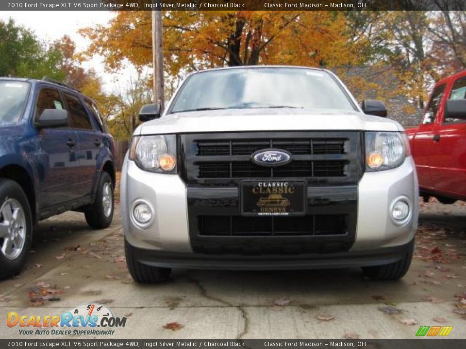 2010 Ford Escape XLT V6 Sport Package 4WD Ingot Silver Metallic / Charcoal Black Photo #2