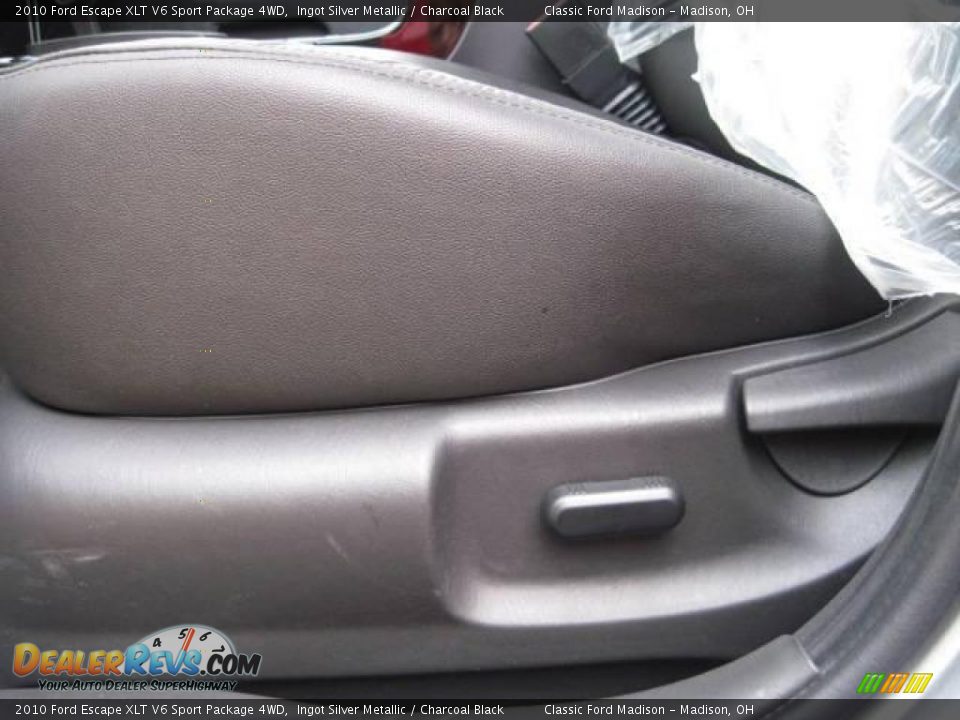 2010 Ford Escape XLT V6 Sport Package 4WD Ingot Silver Metallic / Charcoal Black Photo #7