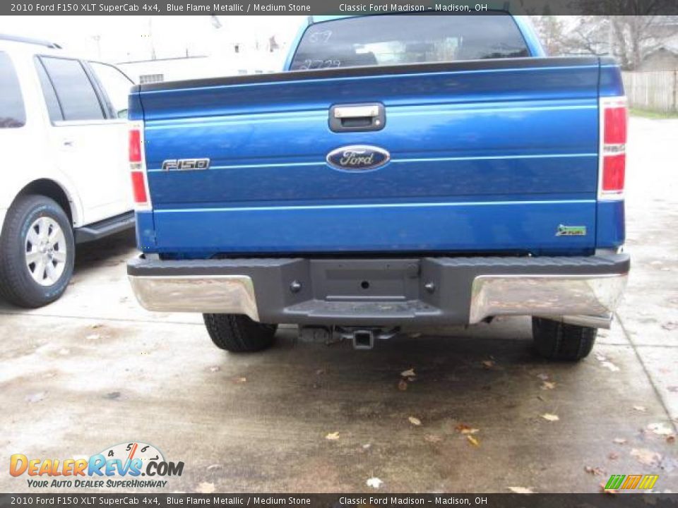 2010 Ford F150 XLT SuperCab 4x4 Blue Flame Metallic / Medium Stone Photo #4