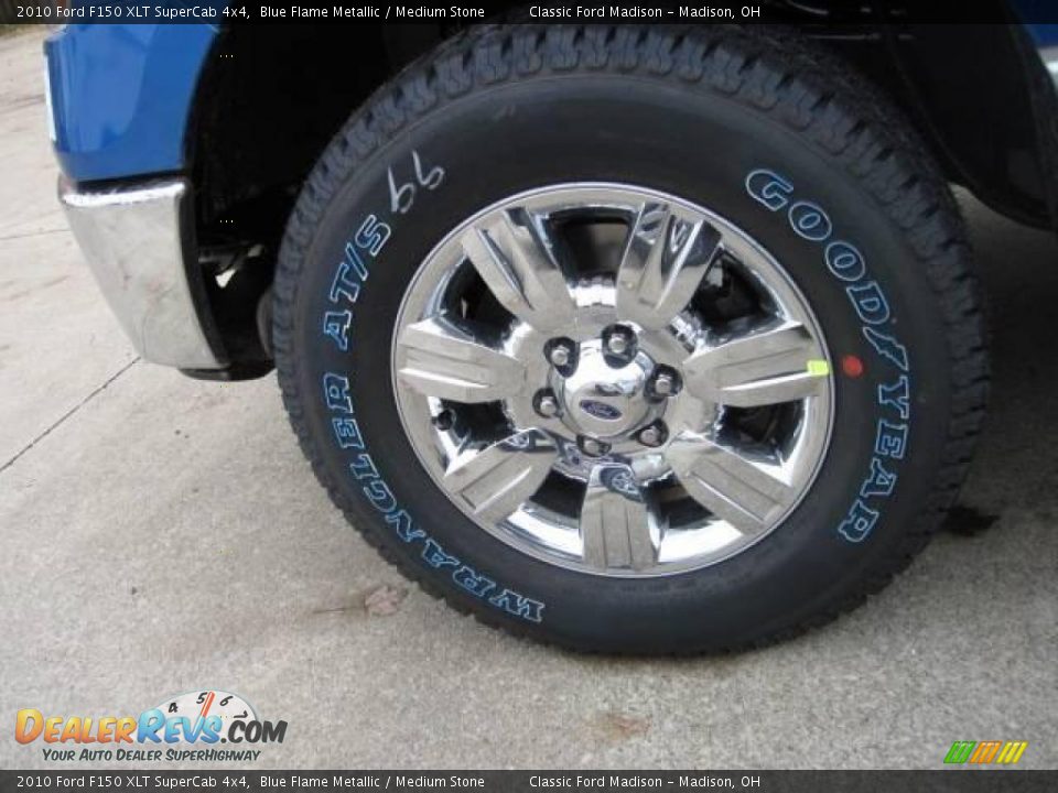 2010 Ford F150 XLT SuperCab 4x4 Blue Flame Metallic / Medium Stone Photo #5