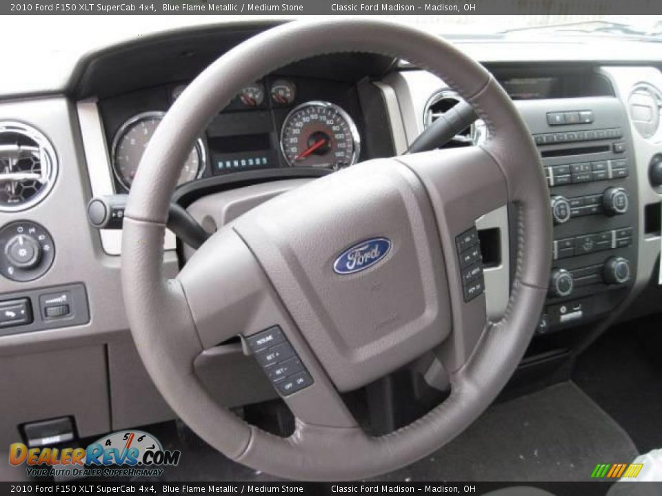 2010 Ford F150 XLT SuperCab 4x4 Blue Flame Metallic / Medium Stone Photo #9