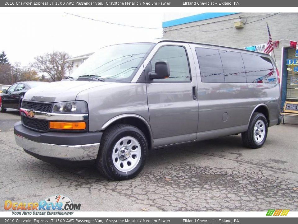 2010 Chevrolet Express LT 1500 AWD Passenger Van Graystone Metallic / Medium Pewter Photo #1